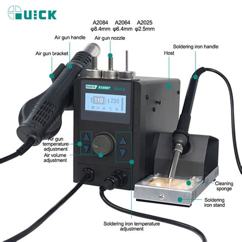 Quick D In Hot Air Gun Lead Free Soldering Station Cme Distribution Sdn Bhd