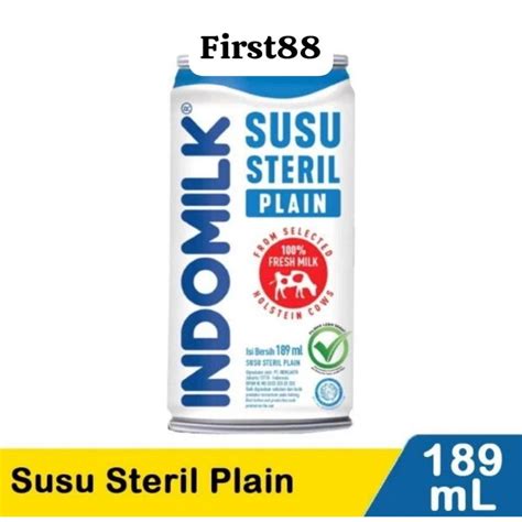 Jual INDOMILK Susu Steril Kaleng Plain Honey 189 Ml Shopee Indonesia