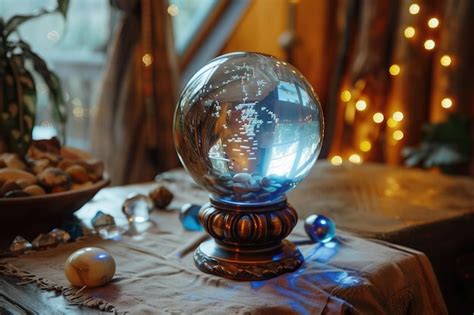 Premium Photo Crystal Ball Predict The Fate Guessing For The Future