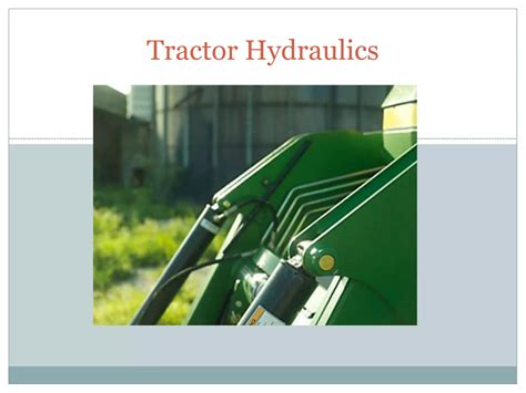 Tractor hydraulics | PPTX