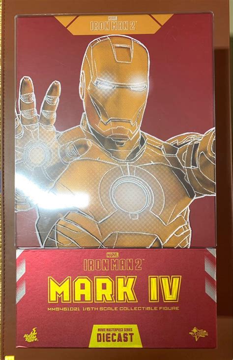 極新開封有啡盒 Hot Toys Hottoys Iron Man MMS D Diecast 合金 mark IV MK 欠人頭