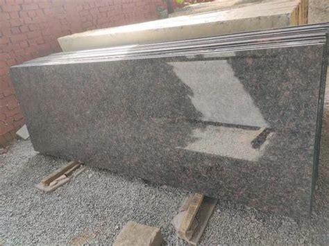 Polished Steel Gray Granite Slab Rectangular Thickness 15 Mm At Rs