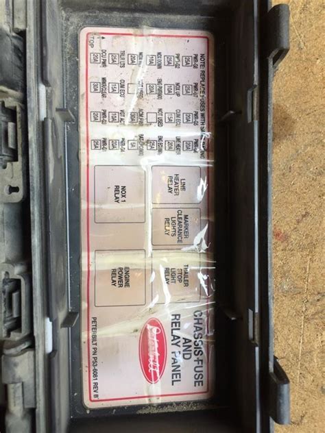 2012 Peterbilt 389 Fuse Panel Diagram