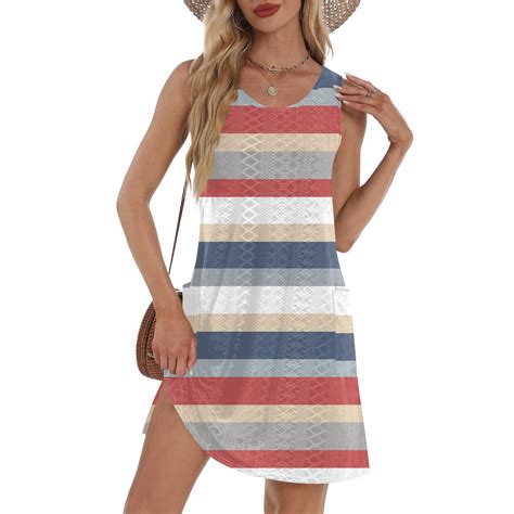 Gxipo Swim Dress For Women Swimwear Eyelet Sleeveless Swimsuit Coverup Bikini Beach Cover Up