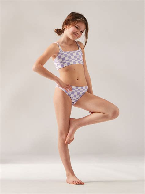 Magical Waves Conjunto De Bikini Crop Para Ni As Roxy