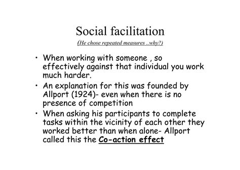 Social Facilitation Virtualpsychology