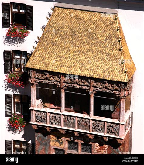 Austria Innsbruck Golden Roof Stock Photo Alamy