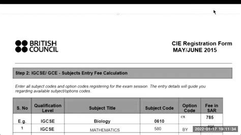 Igcse Exam Registration Process Youtube