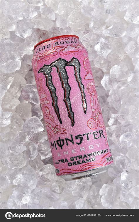 Irvine California Aug 2023 Can Monster Energy Drink Ultra Strawberry