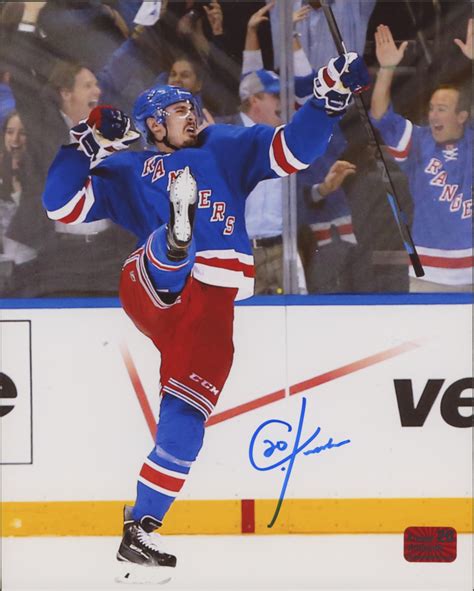 Chris Kreider Signed Rangers 8x10 Photo Kreider Coa Pristine Auction