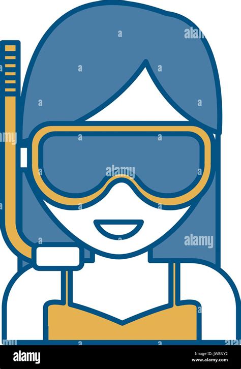 Snorkel Mask Design Stock Vector Image And Art Alamy
