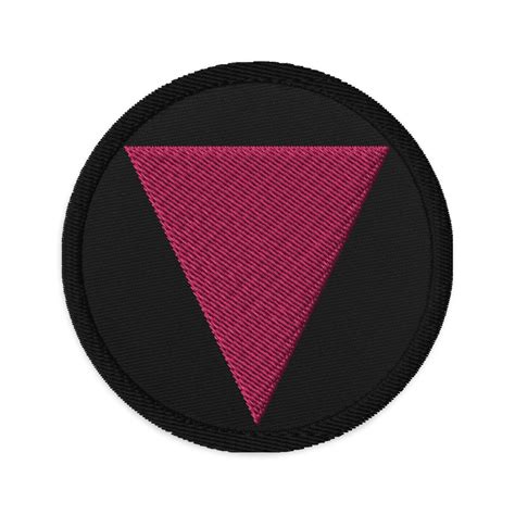 Pink Triangle Lgbtq Historical Gay Pride Patch Etsy
