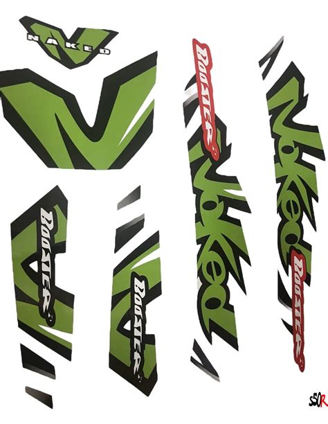 Kit déco MBK Booster naked type origine vert Scoot Racing