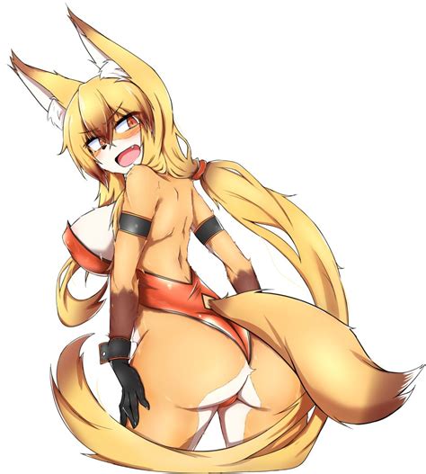 Otinyanko Tagme Blonde Hair Brown Eyes Fox Girl Furry Ponytail Image View Gelbooru
