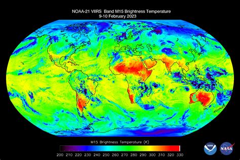 viirs sensor  noaa   collecting  imagery nesdis