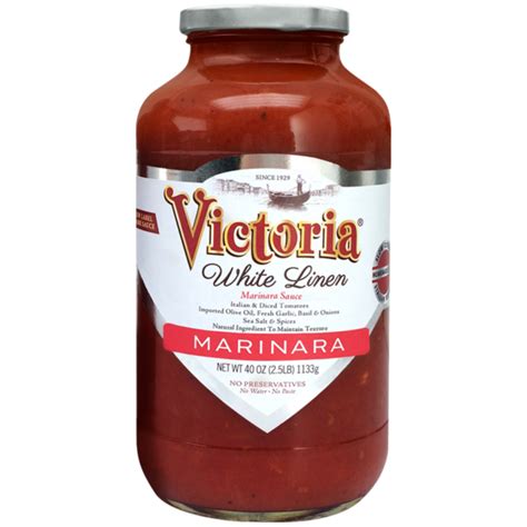 White Linen Marinara Sauce Victoria Fine Foods