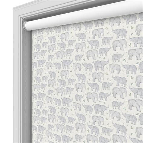Elephants Cream Blackout Roller Blind Uk Blindsbypost