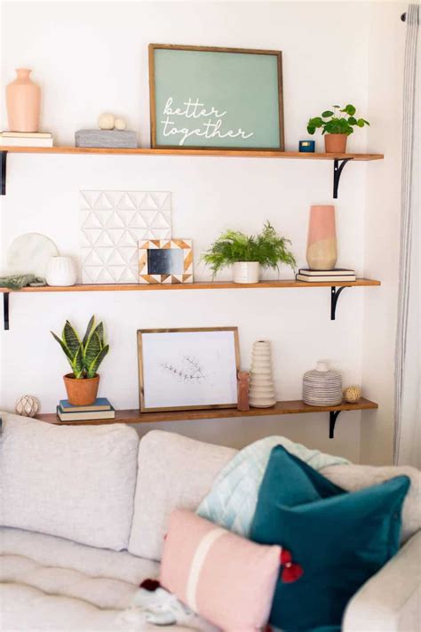 Living Room Shelves Decorating Ideas Cabinets Matttroy