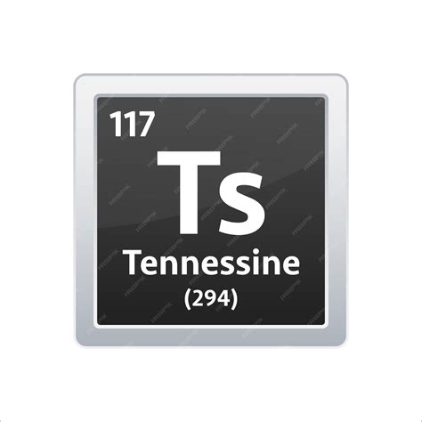 Premium Vector Tennessine Symbol Chemical Element Of The Periodic