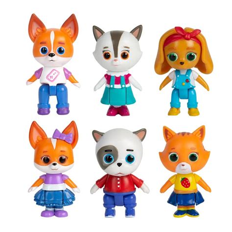 Кошечки-Собачки. Игровой набор пластиковых фигурок 5,5 см, 6 героев ...