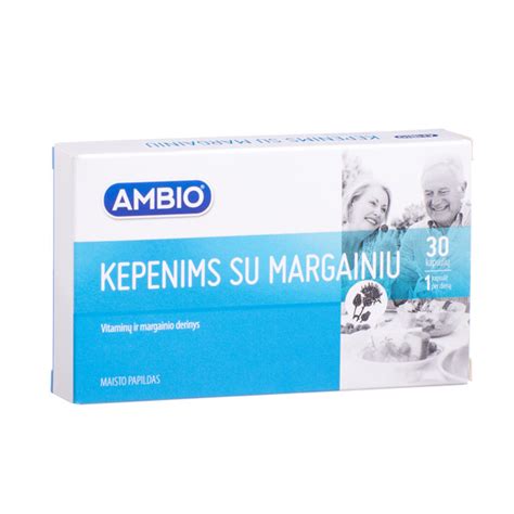 Ambio Kepenims Su Margainiu 30 Kapsulių Gintarinė Vaistinė