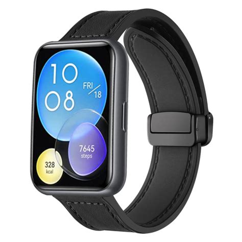 силиконовый Кожаный ремешок для Huawei Watch Fit 2 / Хуавей вотч фит 2 ...