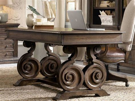 Hooker Furniture Rhapsody 66 Walnut Ed Rustic Wood Brown Ash Writing