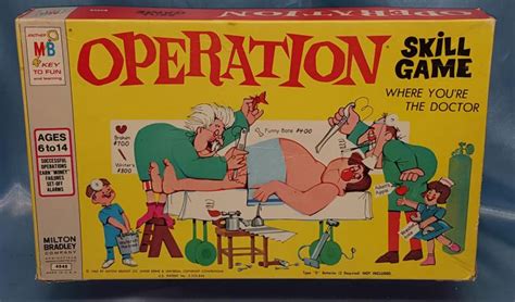 Sold Price Vintage 1965 Operation Board Game Milton Bradley September 2 0116 600 Pm Edt