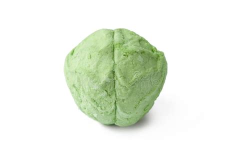 Marshmallow On White Green Marshmallow Isolated On White Background