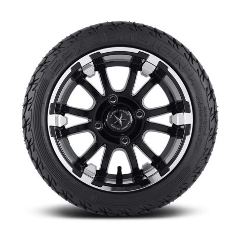 fairway alloys sixer  golf cart wheels  efx   tires