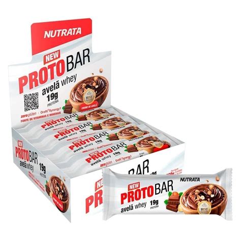 Barra Proteica Proto Bar Avela Caixa Com 8 Unidades Nutrata Pontofrio