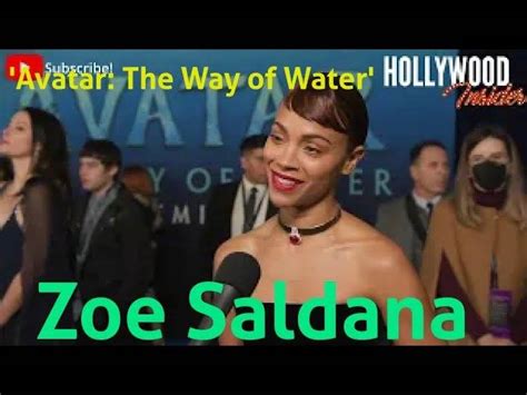 Video Zoe Saldana Avatar The Way Of Water Red Carpet