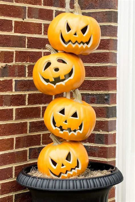 Diy Stacked Pumpkin Topiary • Craving Some Creativity