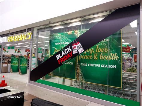 Window Branding Done For Black Friday For Dischem Label Lab Kimberley