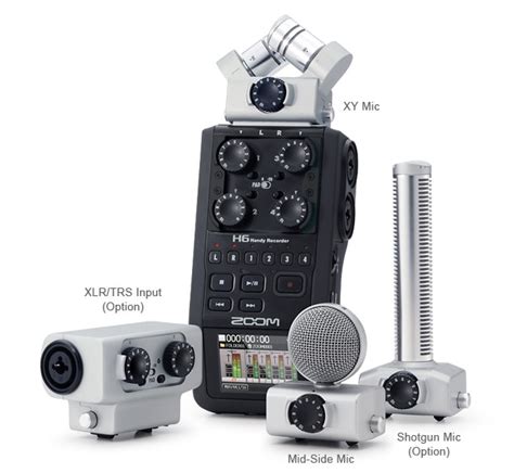 Zoom H6 Handy Audio Recorder - ecoustics.com