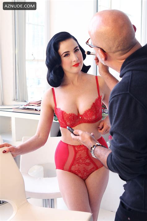 Dita Von Teese Sexy By Jennifer Mitchell Bts For Vintage Lingerie Aznude
