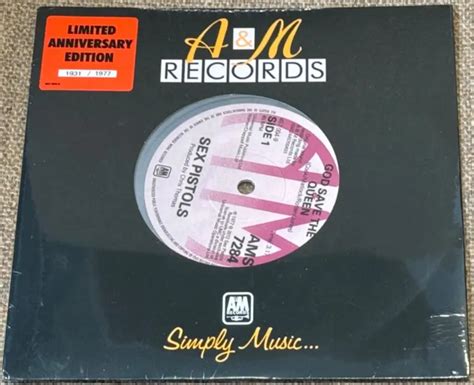 SEX PISTOLS God Save The Queen Scellé A M Ltd Edition Misprint N 1931 1977 EUR 64 32
