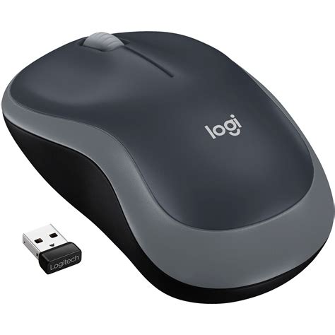Logitech M185 Wireless Mouse (Swift Gray) 910-002225 B&H Photo