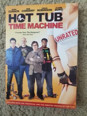 Hot Tub Time Machine Unrated DVD 2010 John Cusack NEW W Slip