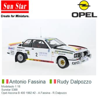 Modelauto Sunstar Opel Ascona B A Fassina