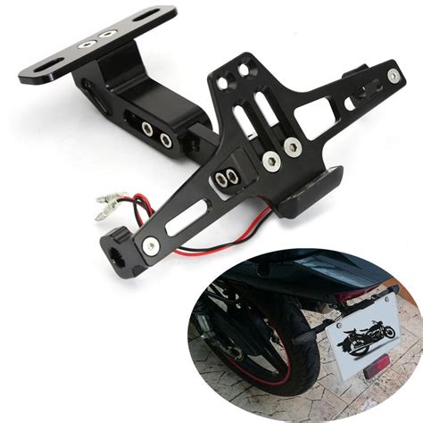 Universal Motorcycle Adjustable Angle Aluminum License Number Plate