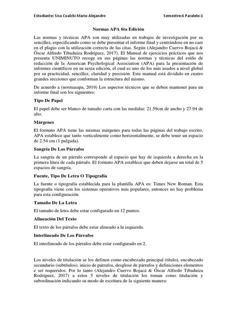 Normas APA 6ta Edición | PDF | Tipografía 
