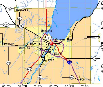 Green Bay Wi Zip Code Map - Oconto County Plat Map