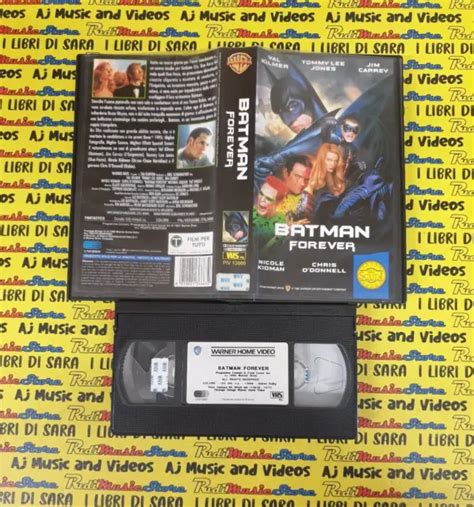 VHS FILM BATMAN FOREVER Val Kilmer Jim Carrey Tommy Lee Jones SCUDI