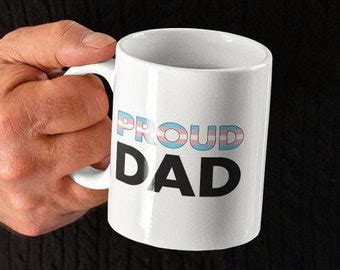 Proud Dad Gay Pride Mug Rainbow Flag Mug Lgbt Mug Gift Etsy
