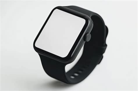 Smartwatch Digital Clock On White Premium Ai Generated Image