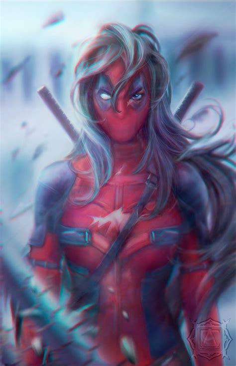 #Lady #Deadpool #Fan #Art. (Deadpool Women) By: Furituri. (THE * 5 ...