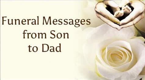 Funeral Messages from Son to Dad