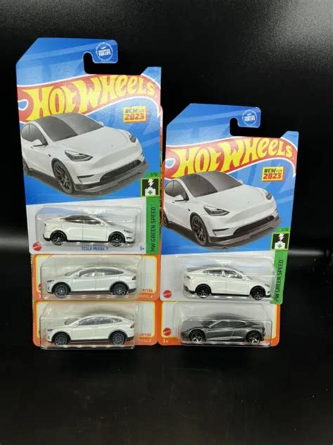 HOT WHEELS TESLA Model Y Model Matchbox Tesla Lot Of 5 Cars Electric Cars Misc EUR 6 57
