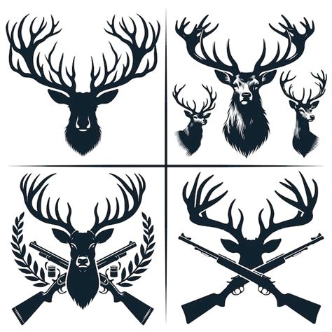 Premium Vector Deer Head Svg Deer Hunting Svg Cut File Cricut File